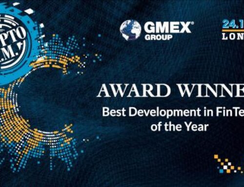 Award: GMEX Pyctor is awarded Best Development in FinTech of the Year