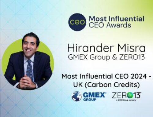 Article: Hirander Misra named Most Influential CEO 2024 – UK (Carbon Credits)